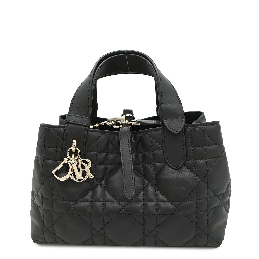 Dior Cannage Black Christian Macro Toujours Handbag Bag - Picture 2 of 12
